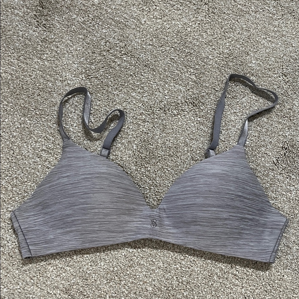 Victoria's Secret Heather Gray Wireless T-Shirt Bra